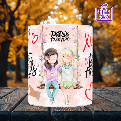 Picture of Best friends Ceramic Mug,Favorite Person gift,Life is Better with Friends,Gift for Friends