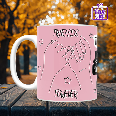 Picture of Friendship Quote Ceramic Mug,Pinky Promise gift, Gift for Friends
