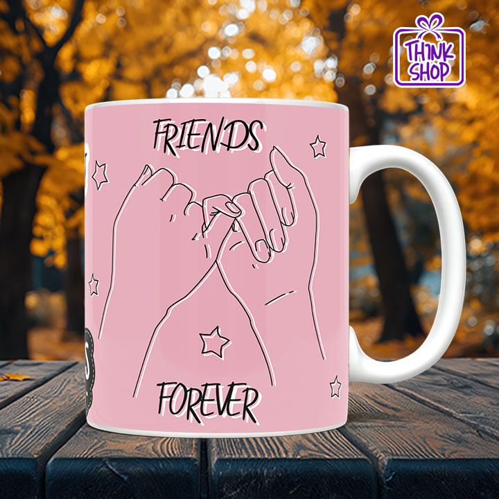 Picture of Friendship Quote Ceramic Mug,Pinky Promise gift, Gift for Friends