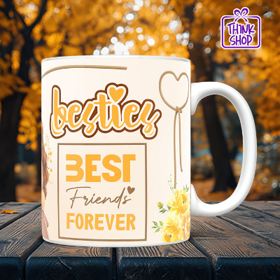 Picture of Best Friends Forever Ceramic Mug,Happy Friendship Day gift,Friendship Hug,Gift for Friends