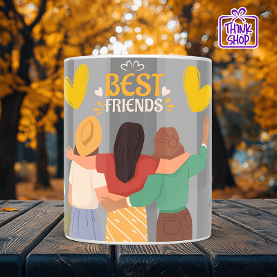 Picture of My Best Friend Ceramic Mug,Friends Hugging gift,happy time,Gift for Friends