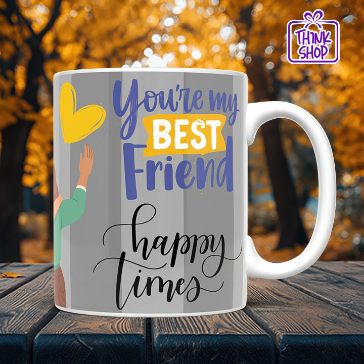 Picture of My Best Friend Ceramic Mug,Friends Hugging gift,happy time,Gift for Friends