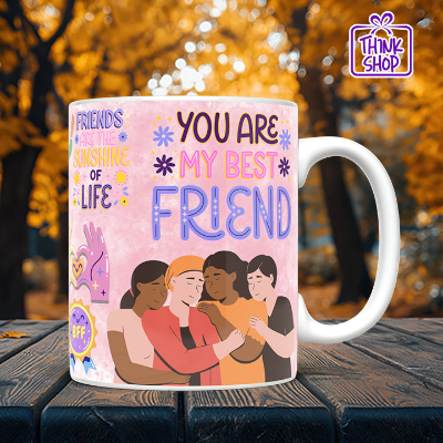 Picture of Best friends Ceramic Mug,Friends Huggingn gift,Best Friend Never Forget,Gift for Friends
