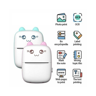 Picture of AR10 Mini Bluetooth instant Printer Photo Print Text Print Lebel Print