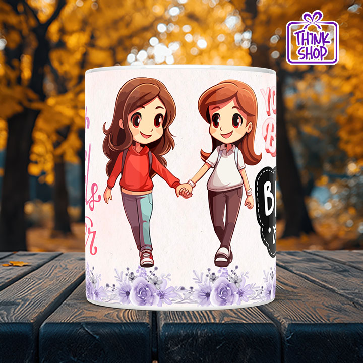 Picture of Best Friends Foreve Ceramic Mug,cute girl gift,Gift for Friends