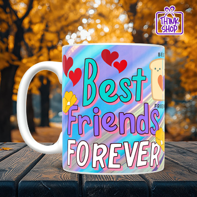Picture of Best Friends Forever Cramic Mug, Celebration and Design Gift, Gift for Friends