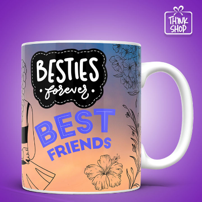 Picture of Best Friends forever Cramic Mug,Friendship goals Gift,Loving friends,Gift for Friends
