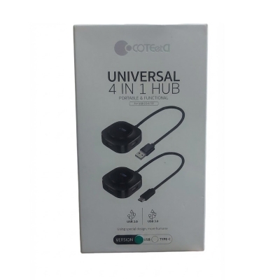 Picture of Coteeta Universal Card Reader 3 USB Hub Type-C in-port
