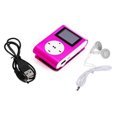 Picture of AR02 Mini MP3 Player With Display Pink