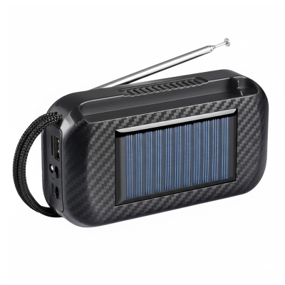 Picture of D12 Rechargable Bluetooth Solar FM Radio With Flashlight