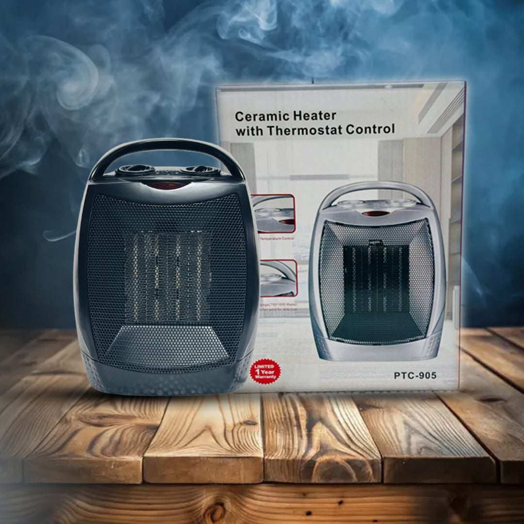 Picture of Ceramic Room Heater 1500W with Thermostat Control | PTC-905