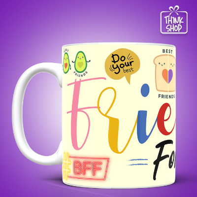 Picture of Friends Forever Cramic Mug, Do Your Best and Forever Gift, Gift for Friends