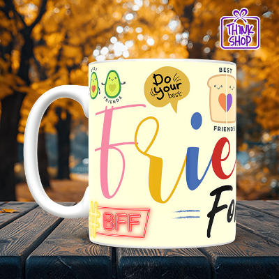 Picture of Friends Forever Cramic Mug, Do Your Best and Forever Gift, Gift for Friends