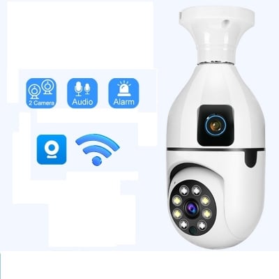 Picture of V380 Pro Bulb Wifi Camera E27A Dual Lans Rotatable 360