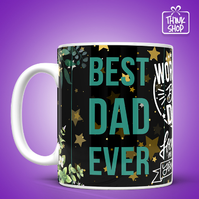 Picture of World's Best Dad Ever Coffee Mug, Unique Father's Day Present, Dad Gift