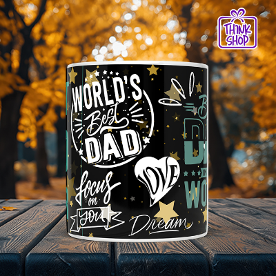 Picture of World's Best Dad Ever Coffee Mug, Unique Father's Day Present, Dad Gift