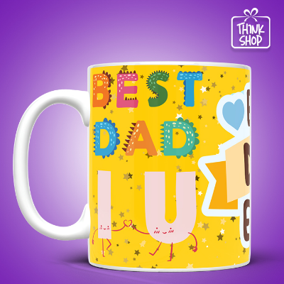 Picture of Best Dad Ever Colorful Mug, Best Dad Birthday Coffee Mug, Best Dad Gift