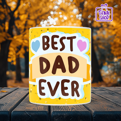 Picture of Best Dad Ever Colorful Mug, Best Dad Birthday Coffee Mug, Best Dad Gift