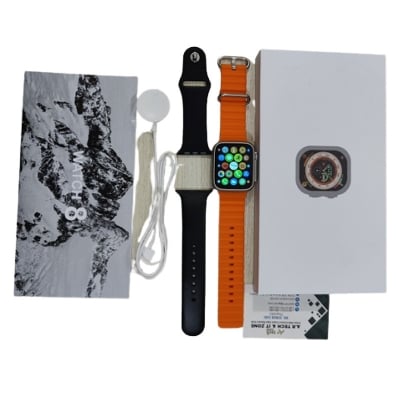 Picture of A2858 Ultra Smartwatch 8 With A.pple Logo Dual Strip - Orange