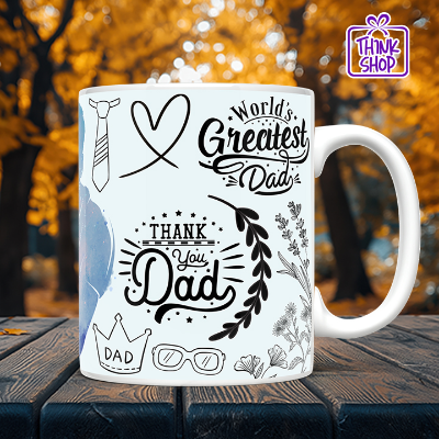 Picture of World's Greatest Dad Mug, Father and Daughter, Perfect Father's Day Gift