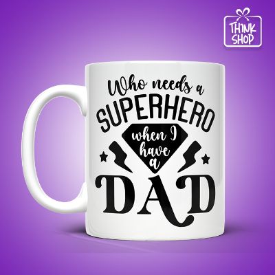 Picture of Super Hero Dad, Gift for Father, Dad Gift, Dad Mug Gifts