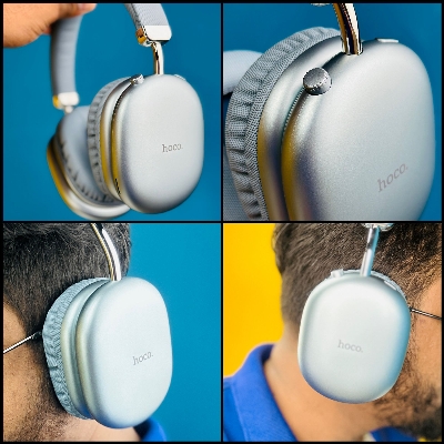 Picture of Hoco W35 Max Wireless Bluetooth Headphone – Premium HiFi Sound, Advanced ANC, 60H Battery, Foldable Comfort for Travel & Work