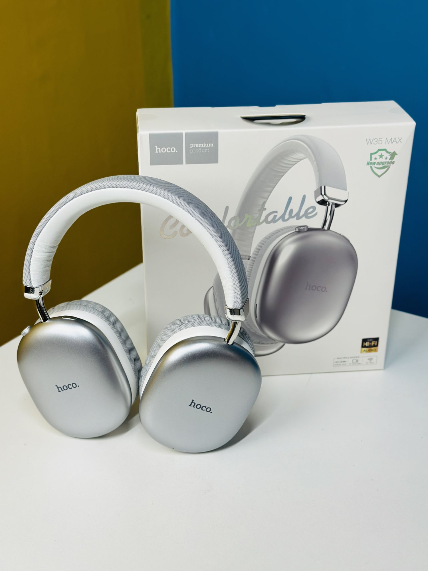 Picture of Hoco W35 Max Wireless Bluetooth Headphone – Premium HiFi Sound, Advanced ANC, 60H Battery, Foldable Comfort for Travel & Work