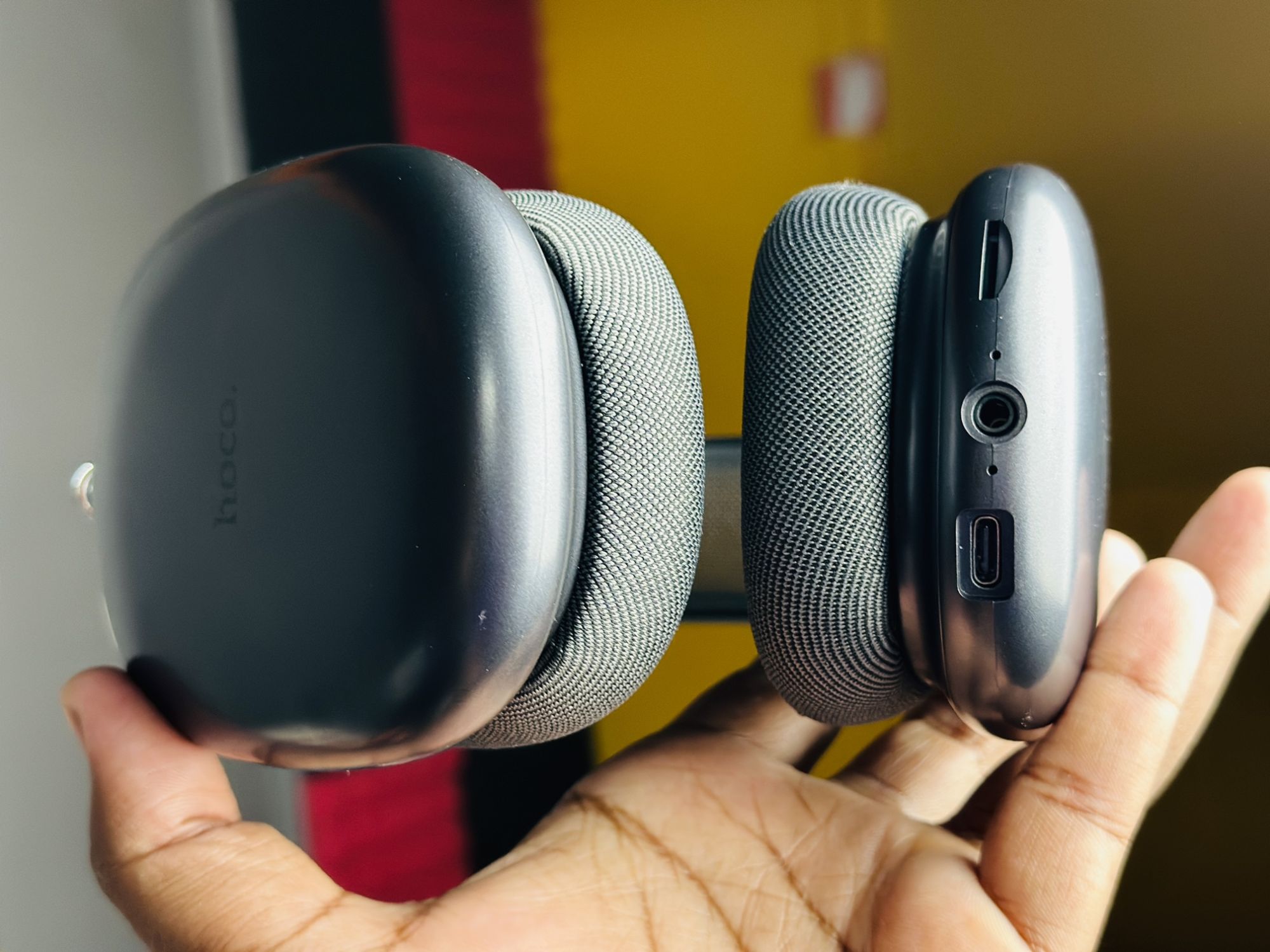 Picture of Hoco W55 Plus ANC Wireless Headphone - Active Noise Cancelling Bluetooth Over-Ear Headset with Mic for Gaming & Music