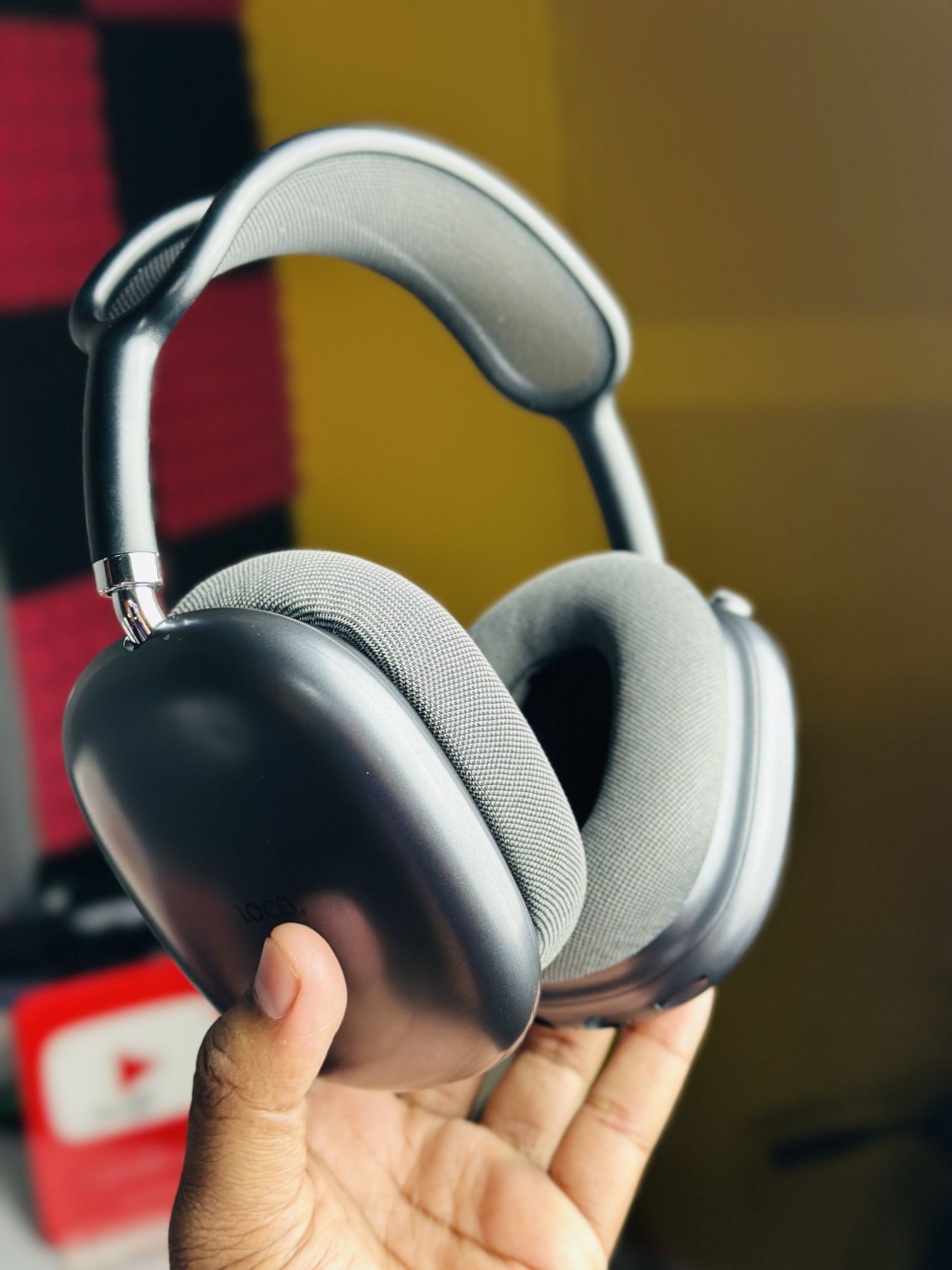 Picture of Hoco W55 Plus ANC Wireless Headphone - Active Noise Cancelling Bluetooth Over-Ear Headset with Mic for Gaming & Music