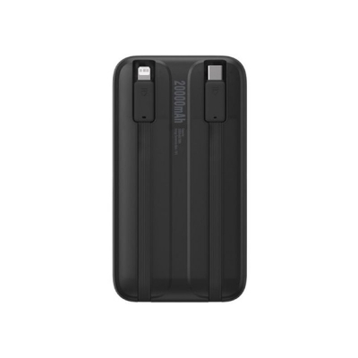 Picture of Baseus Comet Series 22.5W 20000mAh Dual Cable Digital Display Power Bank – Black Color