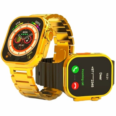 Picture of HK 9Ultra Smartwatch Golden Edition (Dual Straps) – Gold Color