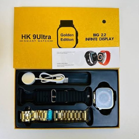 Picture of HK 9Ultra Smartwatch Golden Edition (Dual Straps) – Gold Color