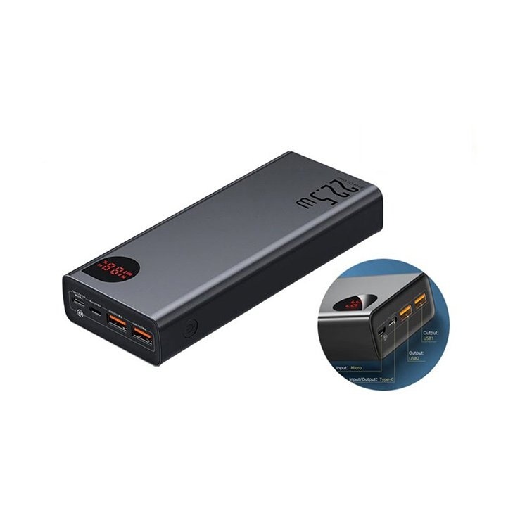 Picture of Baseus Adaman 20000mAh Power Bank: 22.5W Quick Charge, Metal Body & Digital Display