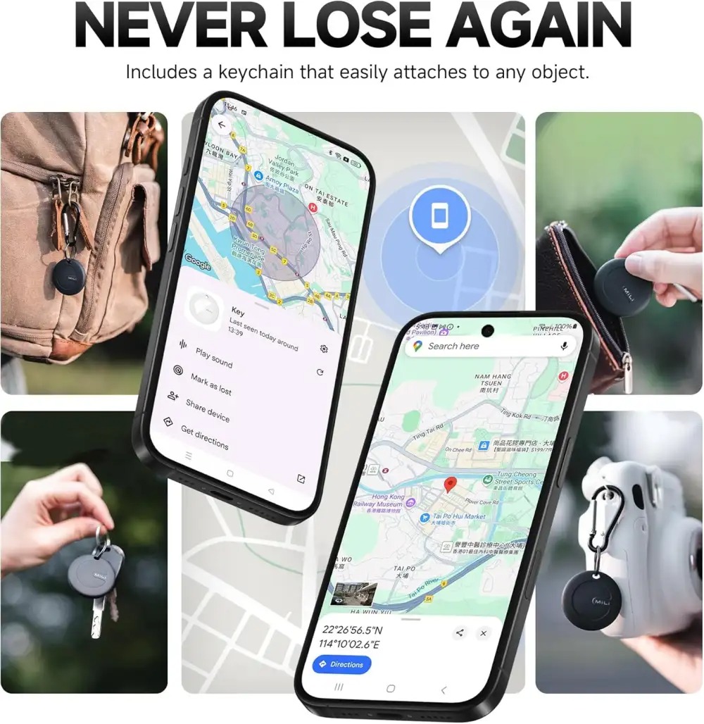 Picture of MiLi MiTag Duo Smart Finder: Official Apple Find My & Google Tracker (iOS/Android)