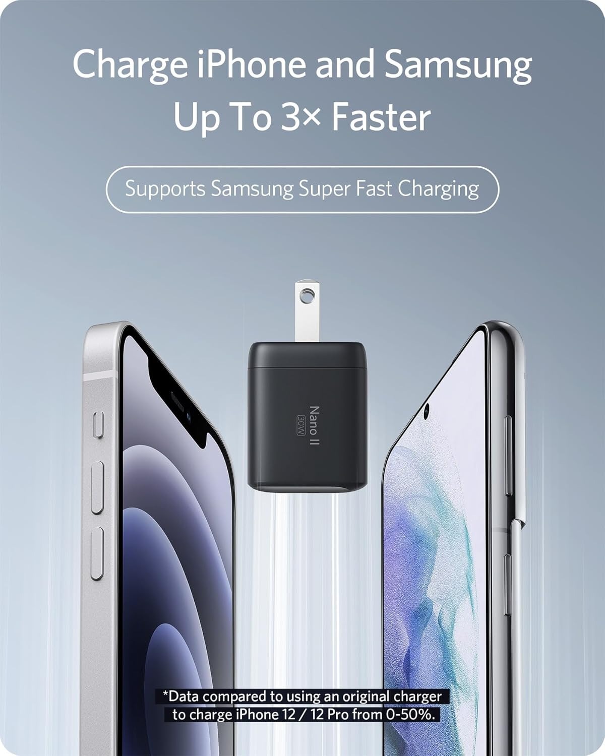 Picture of Anker Nano II 30W GaN II USB-C Fast Charger: Ultra-Compact & Powerful Adapter