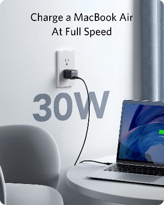 Picture of Anker Nano II 30W GaN II USB-C Fast Charger: Ultra-Compact & Powerful Adapter