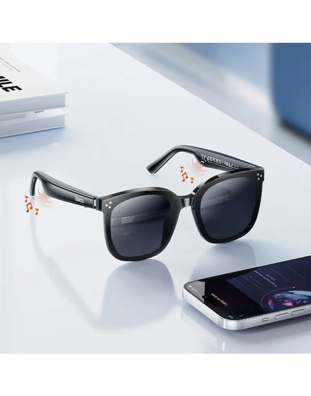 Picture of DI87 Wireless Air Conduction Audio Sunglasses | Bluetooth 5.3 | Music Playback + Calls | Up to 6 Hours Battery Life