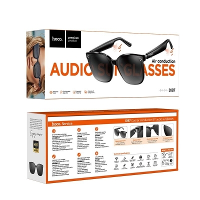 Picture of DI87 Wireless Air Conduction Audio Sunglasses | Bluetooth 5.3 | Music Playback + Calls | Up to 6 Hours Battery Life