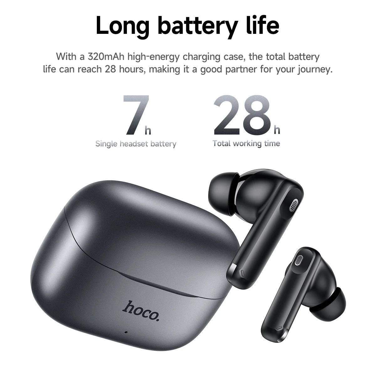 Picture of HOCO EQ27 Fun AI Translation Earbuds ANC+ENC Noise Reduction Hoco HOCO EQ27 Fun AI Translation Earbuds ANC+ENC Noise Reduction