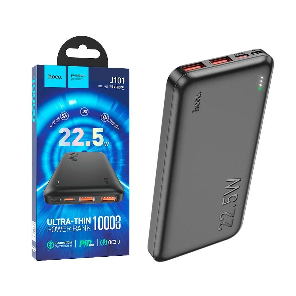 Picture of HOCO J101 Astute 10000mAh 22.5W Fast Charging Power Bank - Black