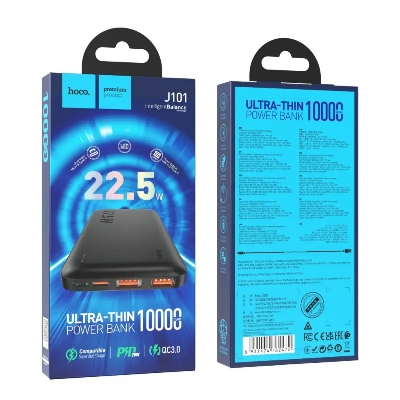 Picture of HOCO J101 Astute 10000mAh 22.5W Fast Charging Power Bank - Black