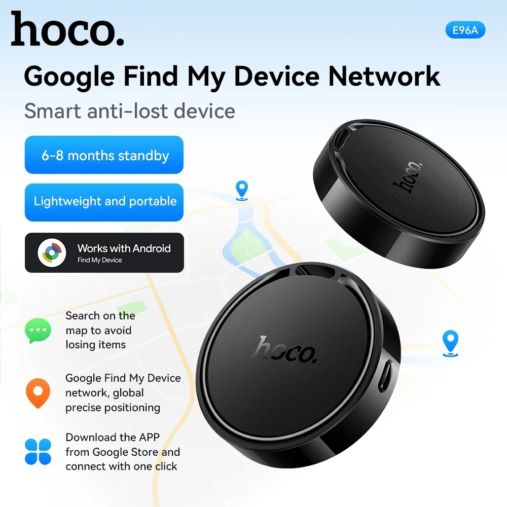 Picture of Hoco O Tag Intelligent Positioning Anti-Lost Device E96A Busca – Support Google Find My Network Suitable for Android