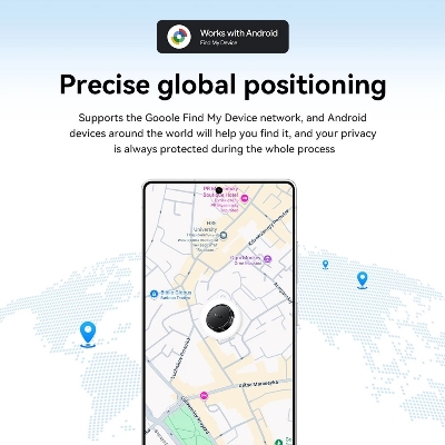 Picture of Hoco O Tag Intelligent Positioning Anti-Lost Device E96A Busca – Support Google Find My Network Suitable for Android