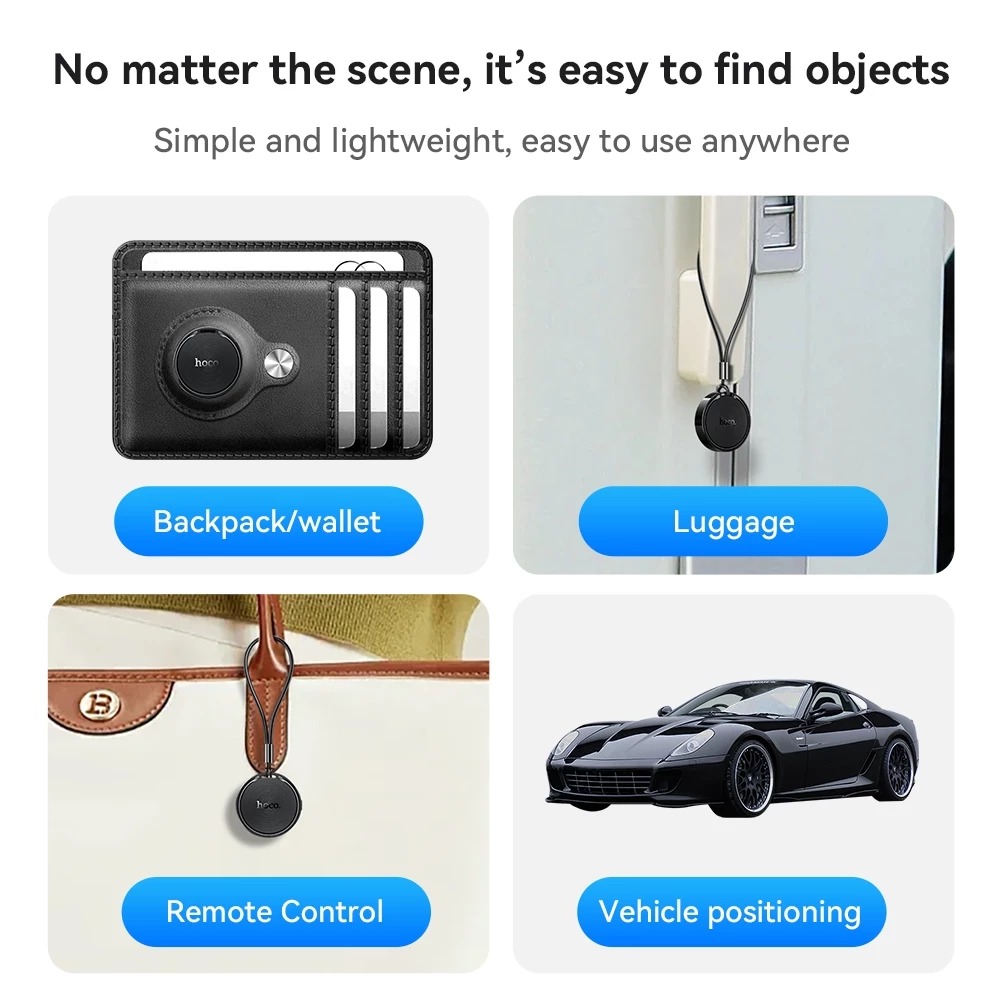 Picture of Hoco O Tag Intelligent Positioning Anti-Lost Device E96A Busca – Support Google Find My Network Suitable for Android
