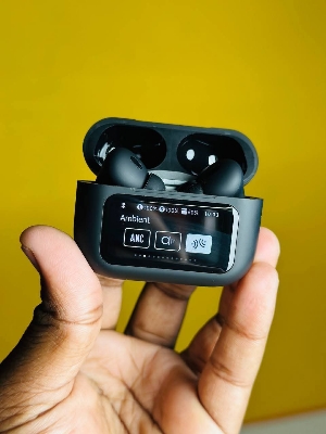 Picture of A9 Pro AirPods (White): Wireless Earbuds with LED Display & Active Noise Cancellation