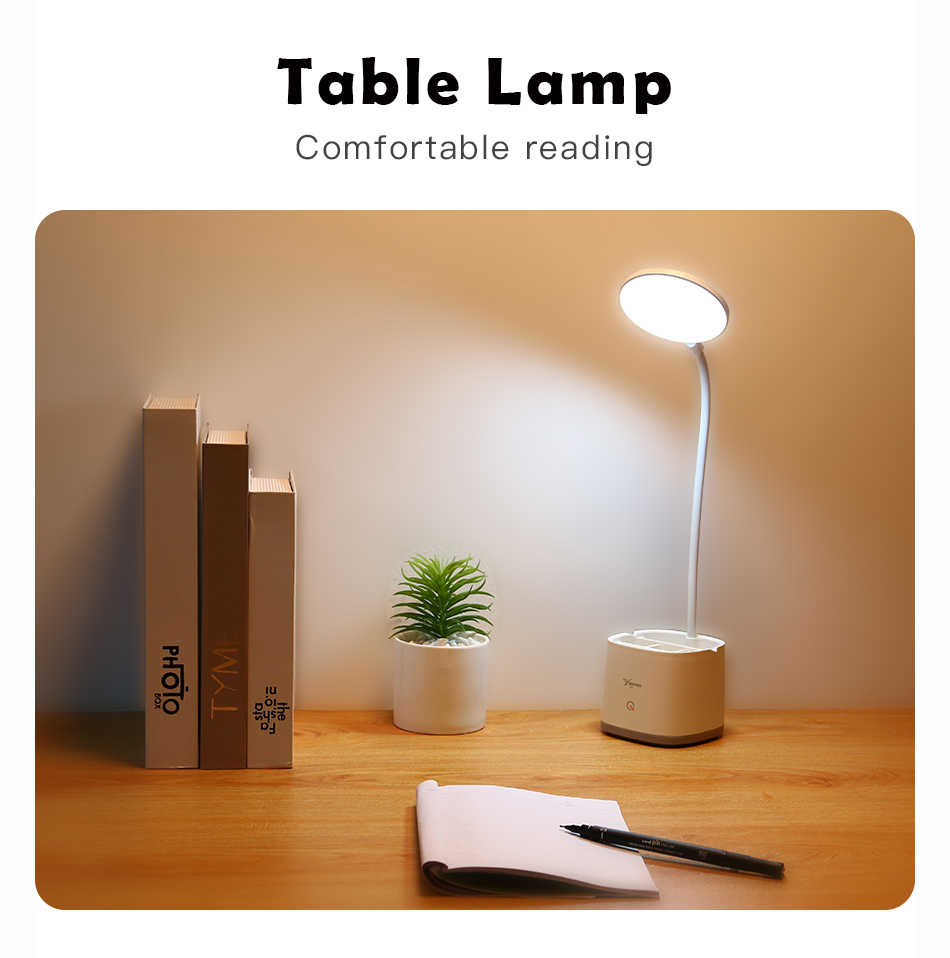 Picture of YAGE YG-T109 LED Table Lamp with Pen Holder – Adjustable Desk Light for Study & Office