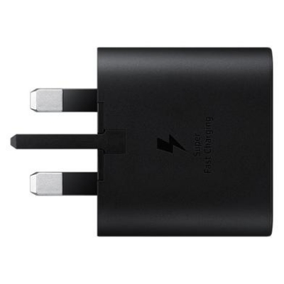 Picture of Samsung TA800 25W USB-C PD Charger UK Plug – Fast Charging Adapter (3-Pin)