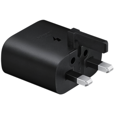 Picture of Samsung TA800 25W USB-C PD Charger UK Plug – Fast Charging Adapter (3-Pin)
