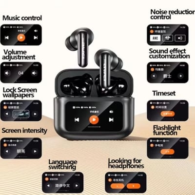 Picture of Awei T56 ANC Wireless Earbuds – LED Touch Display & Noise Cancellation