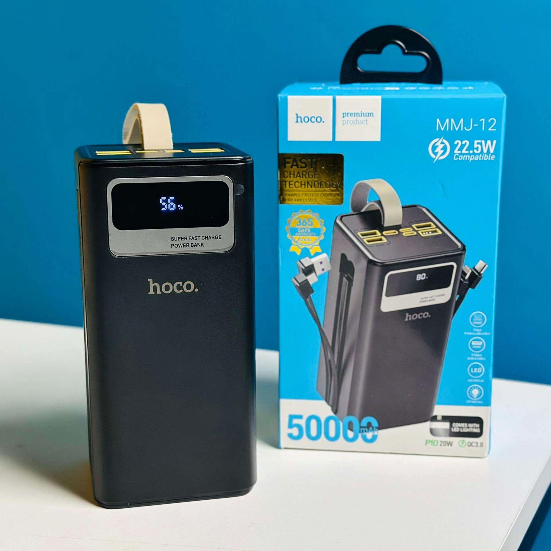 Picture of Hoco MMJ-12 50000mAh Power Bank – 22.5W Fast Charging Portable Battery Pack with Dual USB Output